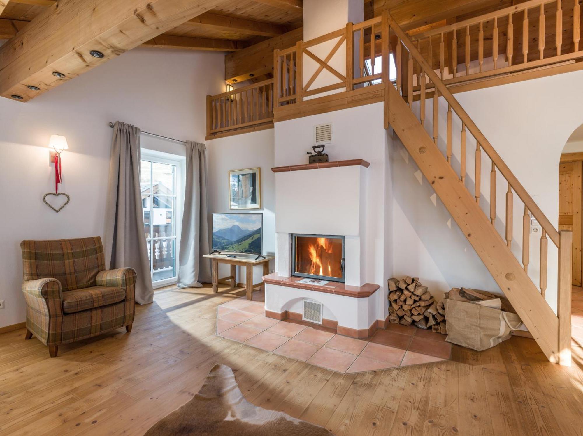 Ferienwohnung Alpen Glück Schlössl Unterm Rain Kirchberg in Tirol Exterior foto